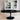 Flute Table Leg Black Oval XL