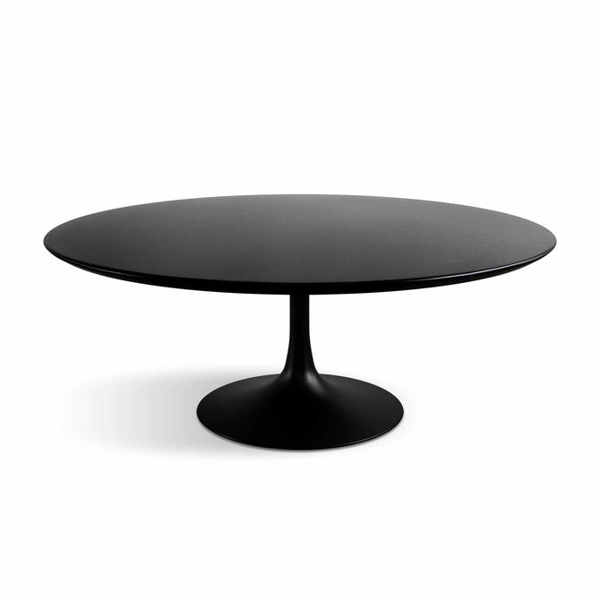Tulp tafel mdf zwart 199 cm ovaal – Marmeren Tulp