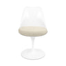 Witte tulp eetkamerstoel met glasvezel kuip – Ditto Design
