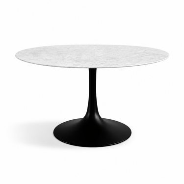 Flute Eettafel Wit Marmer Rond