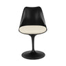 Zwarte tulp eetkamerstoel met glasvezel kuip – Ditto Design