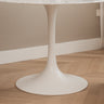 Witte ronde tafelpoot van Ditto Design, diameter 60 cm, gemaakt van hout, geschikt voor tafelonderstel of project.