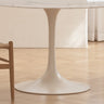 Witte ronde tafelpoot van Ditto Design met diameter 65 cm, geschikt voor tafelonderstel, modern en strak ontwerp