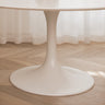 Witte ronde tafelpoot van Ditto Design, diameter 72 cm, geschikt voor eettafels, met een strak en modern ontwerp.