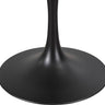 Zwarte ronde tafelpoot van 65 cm doorsnede van Ditto Design, geschikt voor eettafel of bureau, stevig en strak design