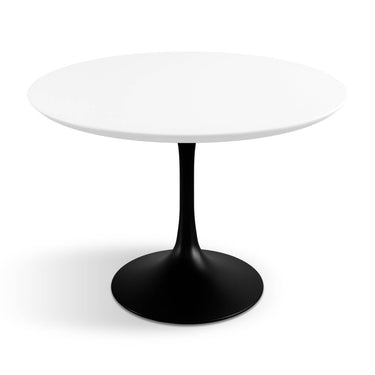 Tulp tafel mdf wit 120 cm rond – Marmeren Tulp